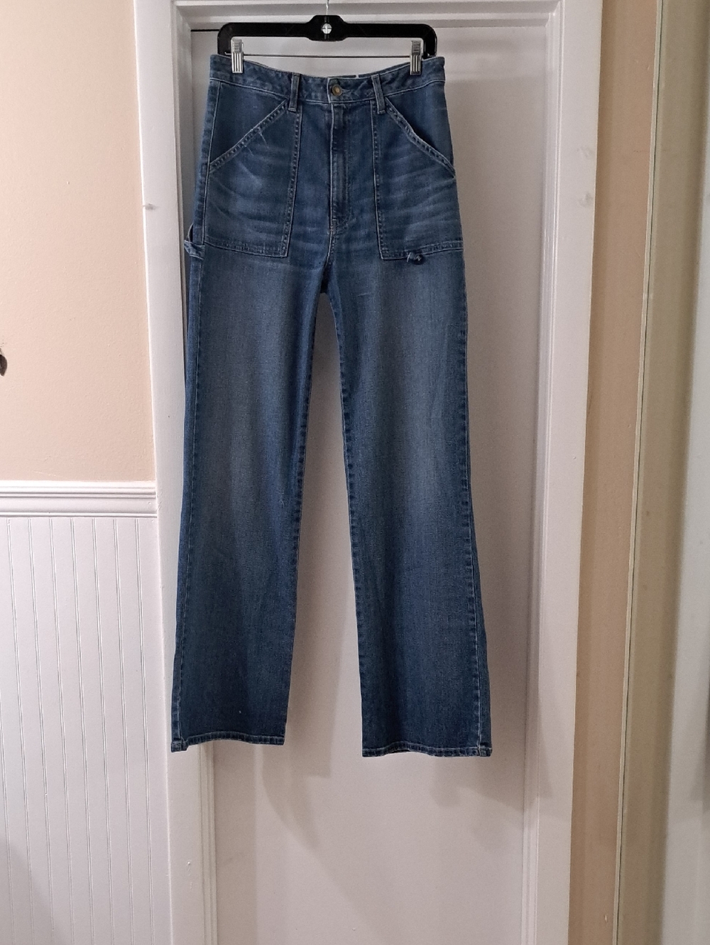 Nili Lotan Quentin Highrise Stretch Flare. Classic Wash Sz29 EUC